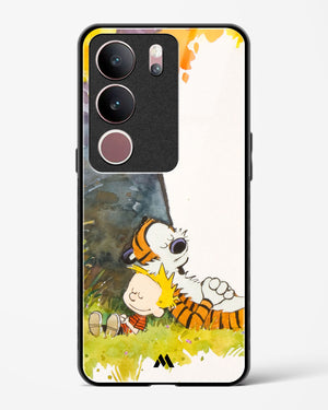 Calvin Hobbes Under Tree Glass Case Phone Cover (Vivo)