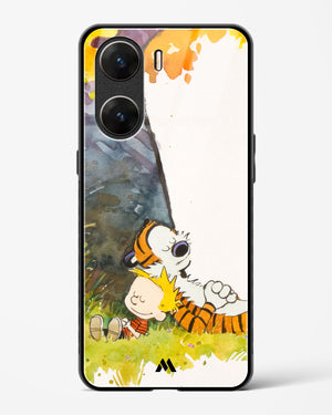 Calvin Hobbes Under Tree Glass Case Phone Cover (Vivo)