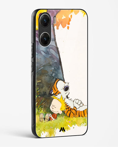 Calvin Hobbes Under Tree Glass Case Phone Cover (Vivo)