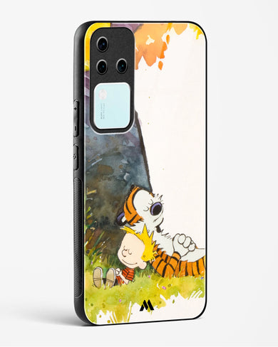Calvin Hobbes Under Tree Glass Case Phone Cover (Vivo)
