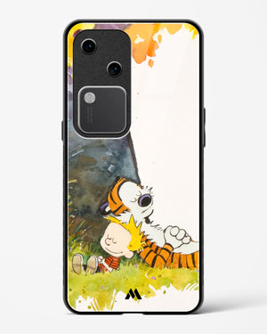 Calvin Hobbes Under Tree Glass Case Phone Cover (Vivo)
