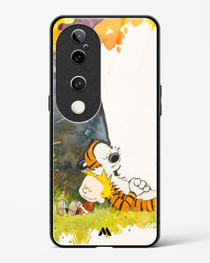Calvin Hobbes Under Tree Glass Case Phone Cover (Vivo)