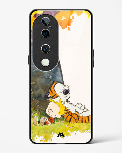 Calvin Hobbes Under Tree Glass Case Phone Cover (Vivo)