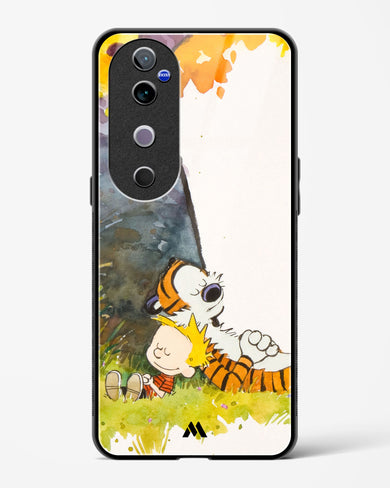 Calvin Hobbes Under Tree Glass Case Phone Cover (Vivo)