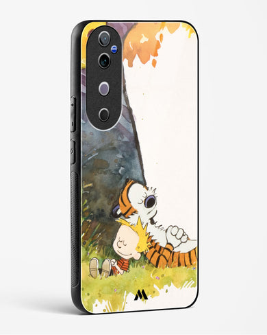 Calvin Hobbes Under Tree Glass Case Phone Cover (Vivo)