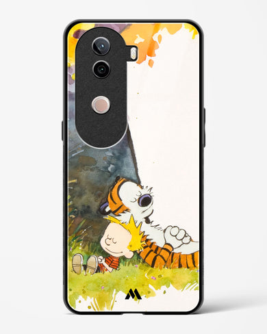 Calvin Hobbes Under Tree Glass Case Phone Cover (Vivo)
