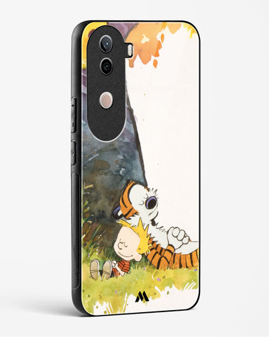 Calvin Hobbes Under Tree Glass Case Phone Cover (Vivo)