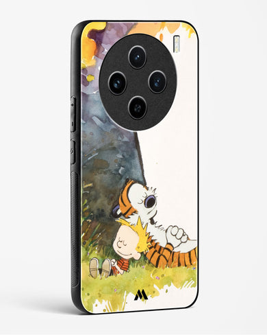 Calvin Hobbes Under Tree Glass Case Phone Cover (Vivo)