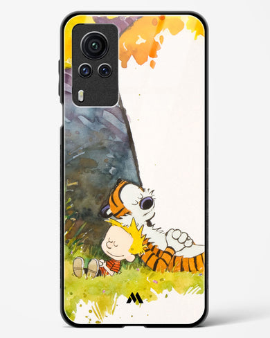 Calvin Hobbes Under Tree Glass Case Phone Cover-(Vivo)