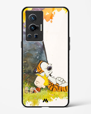 Calvin Hobbes Under Tree Glass Case Phone Cover (Vivo)
