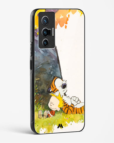 Calvin Hobbes Under Tree Glass Case Phone Cover-(Vivo)