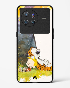 Calvin Hobbes Under Tree Glass Case Phone Cover-(Vivo)