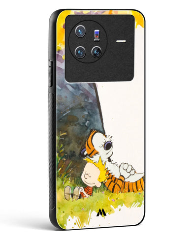 Calvin Hobbes Under Tree Glass Case Phone Cover-(Vivo)