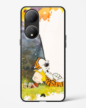 Calvin Hobbes Under Tree Glass Case Phone Cover (Vivo)