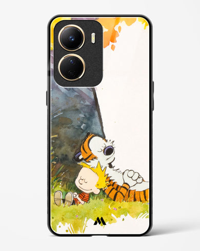 Calvin Hobbes Under Tree Glass Case Phone Cover-(Vivo)