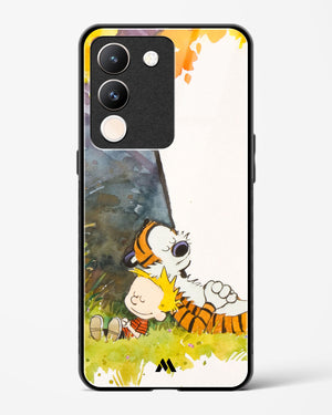 Calvin Hobbes Under Tree Glass Case Phone Cover (Vivo)