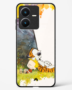 Calvin Hobbes Under Tree Glass Case Phone Cover-(Vivo)