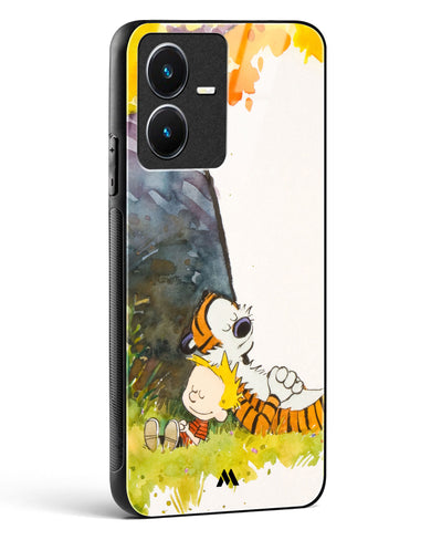 Calvin Hobbes Under Tree Glass Case Phone Cover-(Vivo)