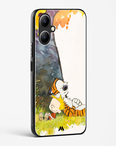 Calvin Hobbes Under Tree Glass Case Phone Cover-(Vivo)