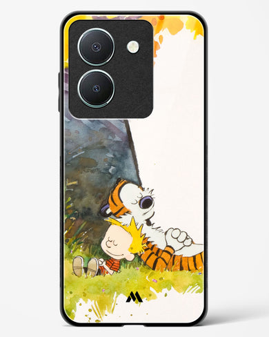 Calvin Hobbes Under Tree Glass Case Phone Cover-(Vivo)