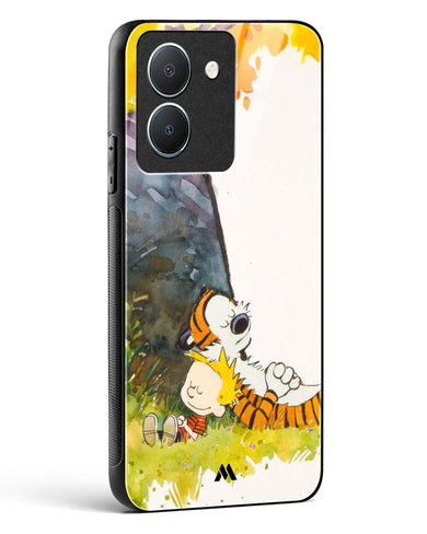 Calvin Hobbes Under Tree Glass Case Phone Cover-(Vivo)