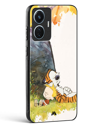 Calvin Hobbes Under Tree Glass Case Phone Cover (Vivo)