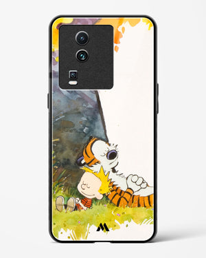 Calvin Hobbes Under Tree Glass Case Phone Cover-(Vivo)