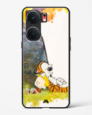 Calvin Hobbes Under Tree Glass Case Phone Cover (Vivo)