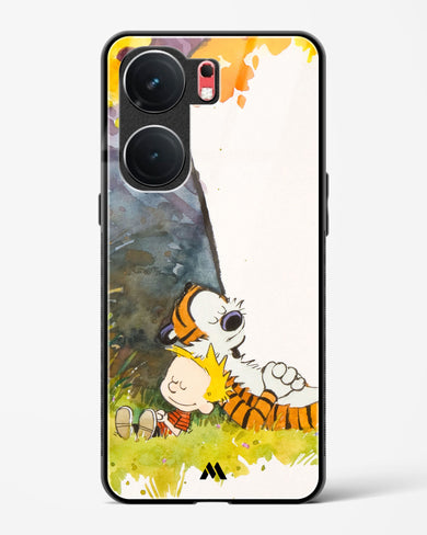 Calvin Hobbes Under Tree Glass Case Phone Cover (Vivo)