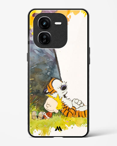 Calvin Hobbes Under Tree Glass Case Phone Cover (Vivo)