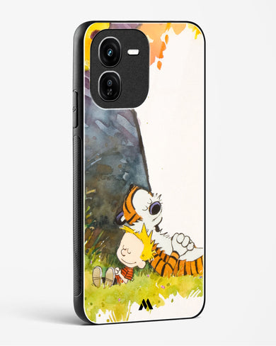 Calvin Hobbes Under Tree Glass Case Phone Cover (Vivo)