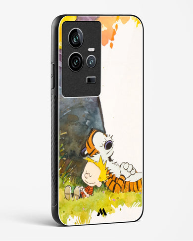 Calvin Hobbes Under Tree Glass Case Phone Cover-(Vivo)