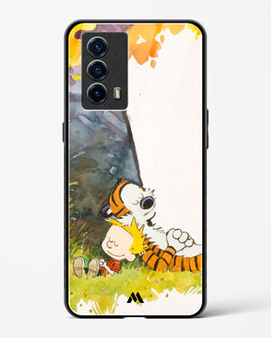 Calvin Hobbes Under Tree Glass Case Phone Cover-(Vivo)