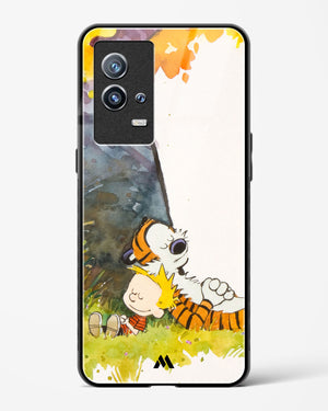 Calvin Hobbes Under Tree Glass Case Phone Cover-(Vivo)