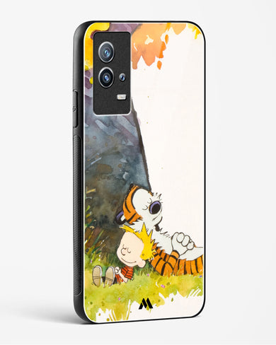 Calvin Hobbes Under Tree Glass Case Phone Cover-(Vivo)