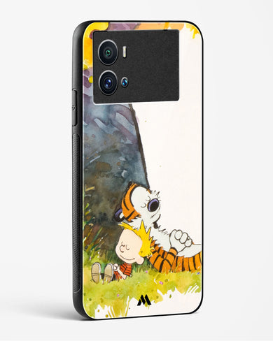 Calvin Hobbes Under Tree Glass Case Phone Cover-(Vivo)