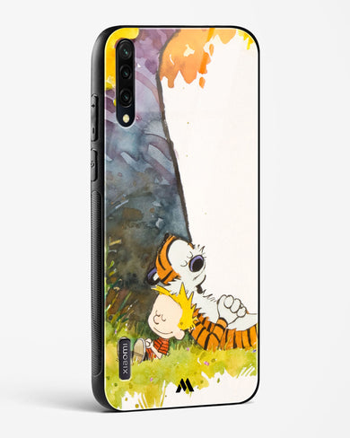 Calvin Hobbes Under Tree Glass Case Phone Cover-(Xiaomi)