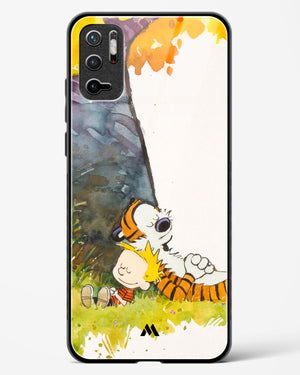 Calvin Hobbes Under Tree Glass Case Phone Cover-(Xiaomi)