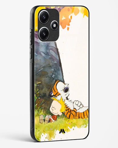 Calvin Hobbes Under Tree Glass Case Phone Cover-(Xiaomi)