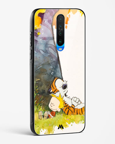 Calvin Hobbes Under Tree Glass Case Phone Cover-(Xiaomi)