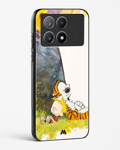 Calvin Hobbes Under Tree Glass Case Phone Cover-(Xiaomi)