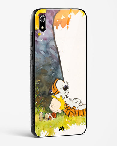 Calvin Hobbes Under Tree Glass Case Phone Cover-(Xiaomi)