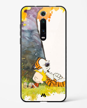 Calvin Hobbes Under Tree Glass Case Phone Cover-(Xiaomi)