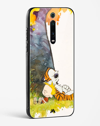 Calvin Hobbes Under Tree Glass Case Phone Cover-(Xiaomi)