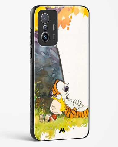 Calvin Hobbes Under Tree Glass Case Phone Cover-(Xiaomi)