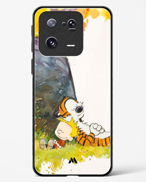 Calvin Hobbes Under Tree Glass Case Phone Cover-(Xiaomi)