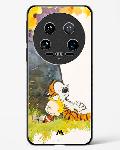 Calvin Hobbes Under Tree Glass Case Phone Cover-(Xiaomi)