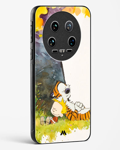 Calvin Hobbes Under Tree Glass Case Phone Cover-(Xiaomi)