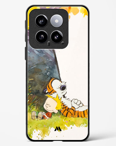 Calvin Hobbes Under Tree Glass Case Phone Cover-(Xiaomi)