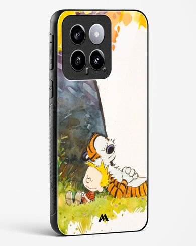 Calvin Hobbes Under Tree Glass Case Phone Cover-(Xiaomi)